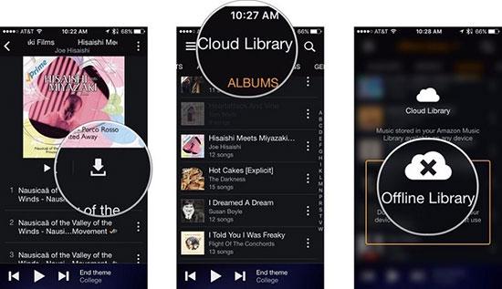 iPod TouchでAmazon Musicをダウンロードして再生する